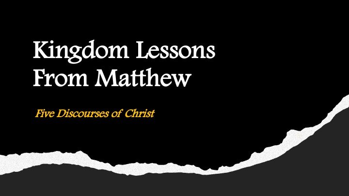 Discipleship Lessons For The Last Days