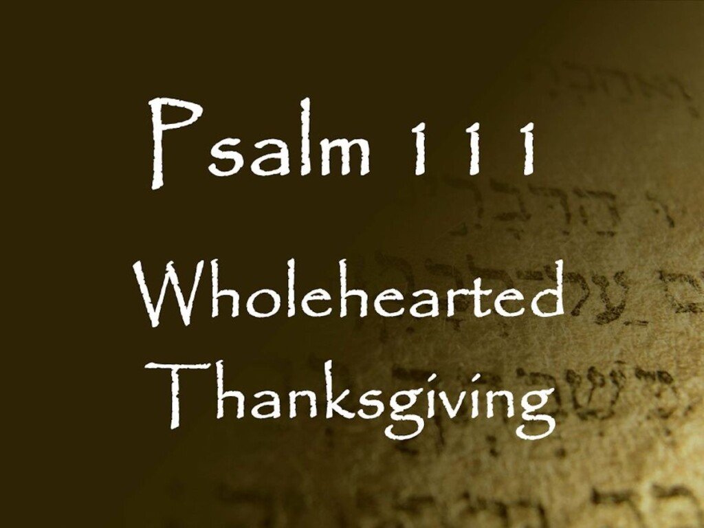 Wholehearted Thanksgiving