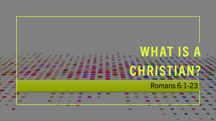 What is a Christian