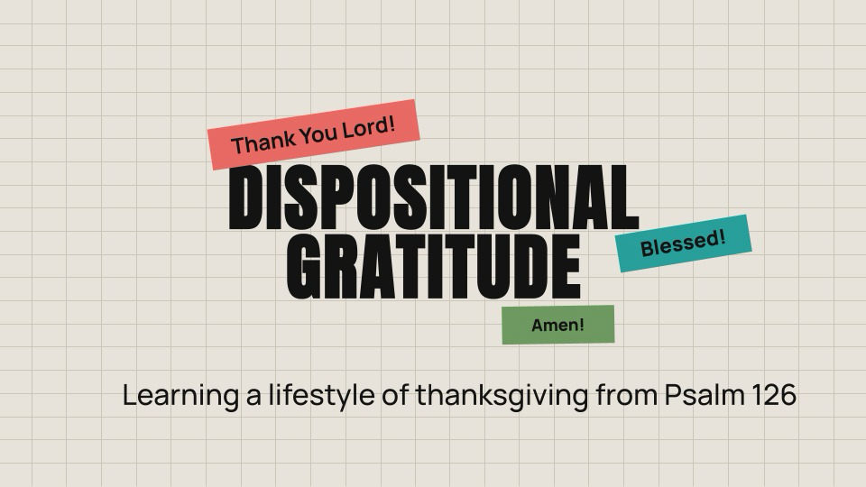 Dispositional Gratitude